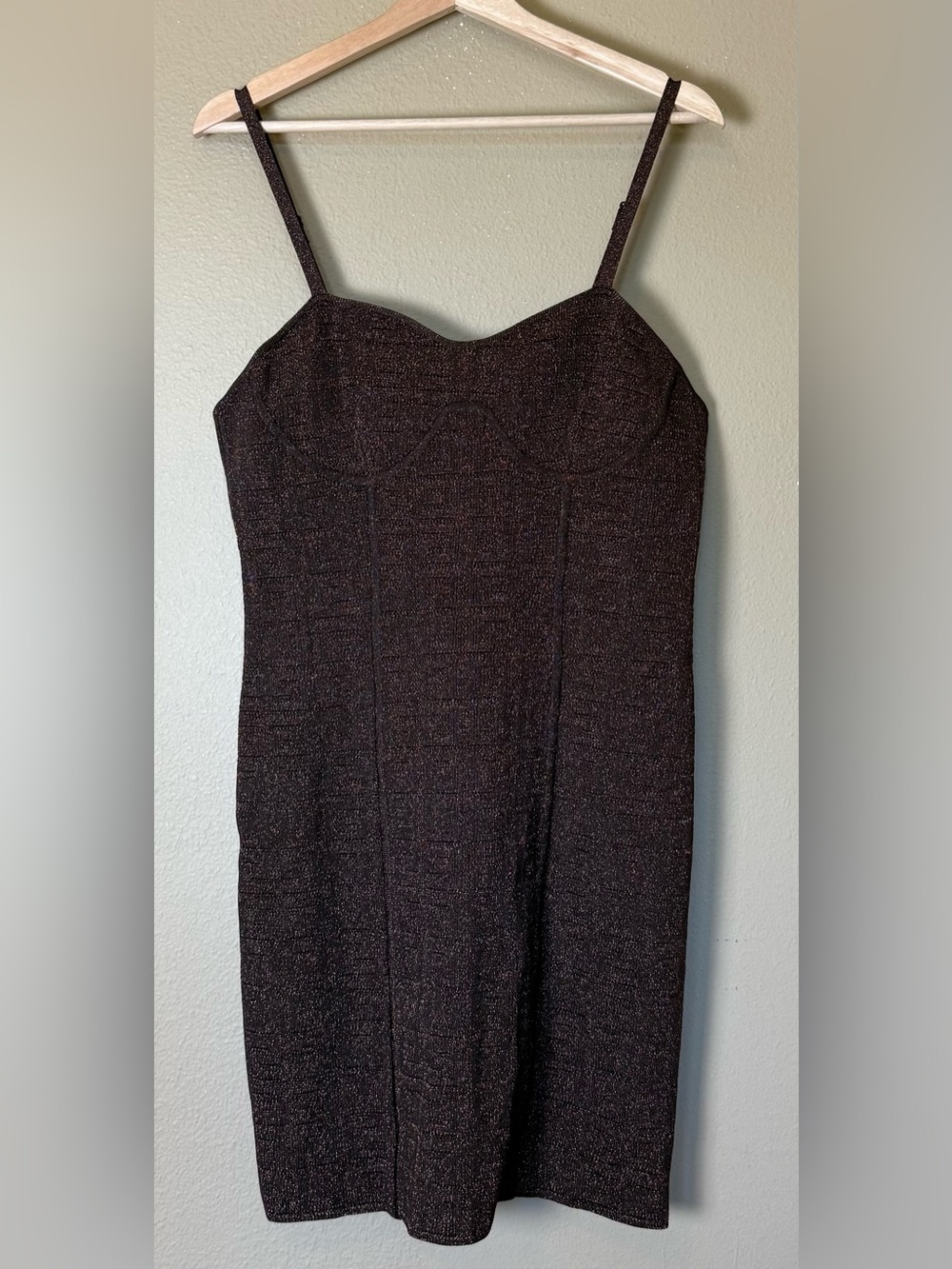 GIVENCHY Chocolate Brown Signature 4g Jacquard Minidress NWT Size XL - Picture 2 of 9